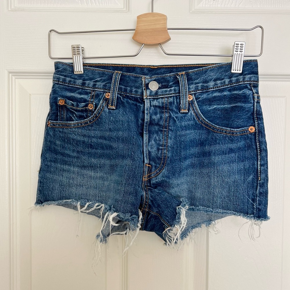 Levi’s 501 High Waist Denim Shorts for women W24